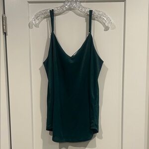 Elegant Dark Green Women's Camisole Top size Large.